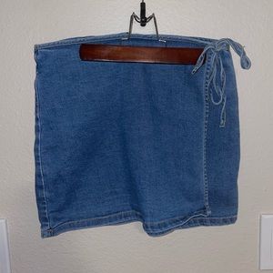 ABOUND Jean Side Tie Skirt Size S